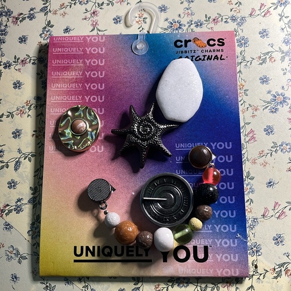 CROCS Accessories - Jibbitz Charms Unique Collection with Black and White Accents